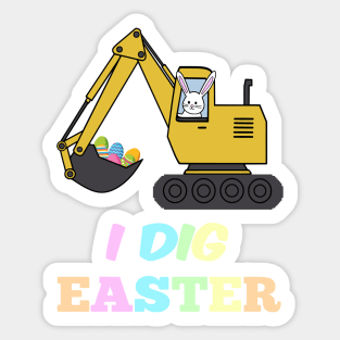 I Dig Easter Sticker